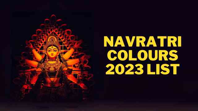 Navratri Colours 2023 List